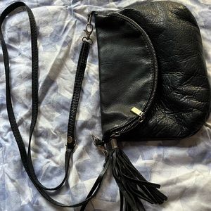 Italian leather crossbody, made in Italy